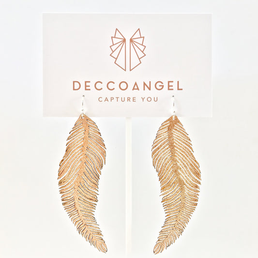 Feather Dangle Drop Earring