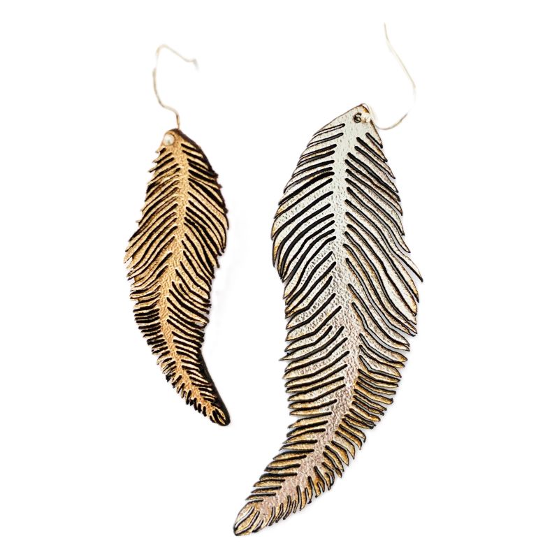 Feather Dangle Drop Earring