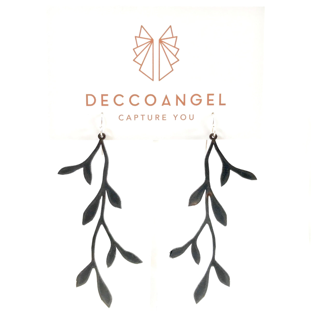 Vine Dangle Leather Earrings – Lightweight, Stylish & Nature-Inspired