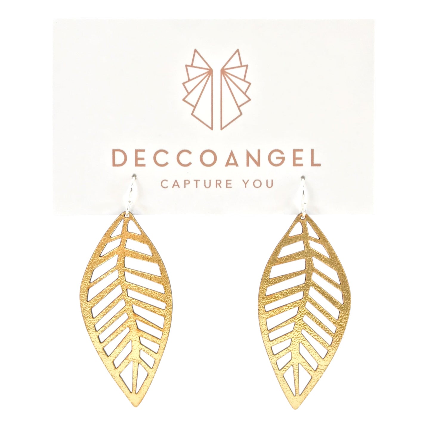 Leaf Leather Earrings | Lightweight drop Earrings Australia