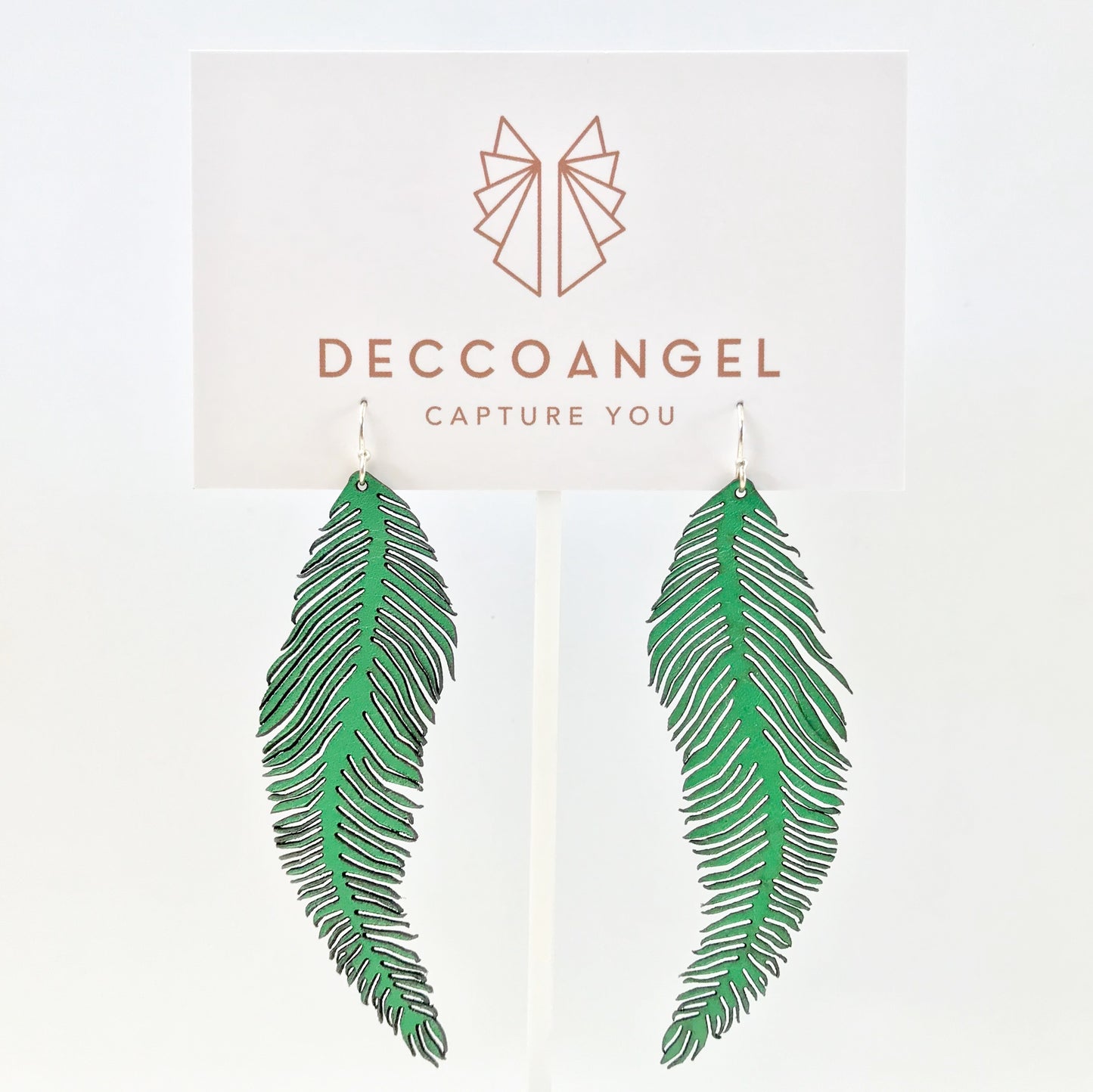 Feather Dangle Drop Earring
