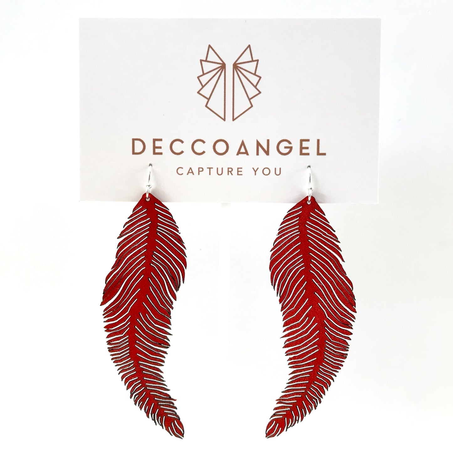Feather Dangle Drop Earring