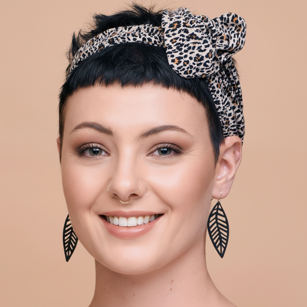 Happy Model - Leaf Earrings