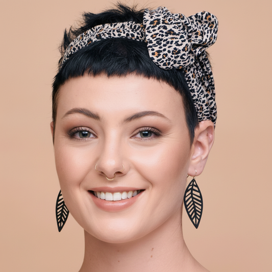 Happy Model - Leaf Earrings