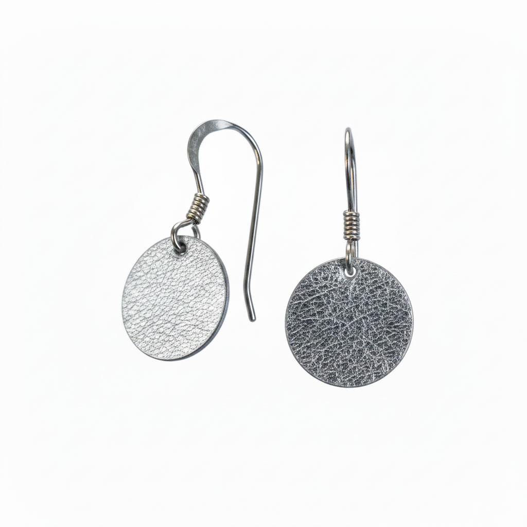Silver Circle Earrings
