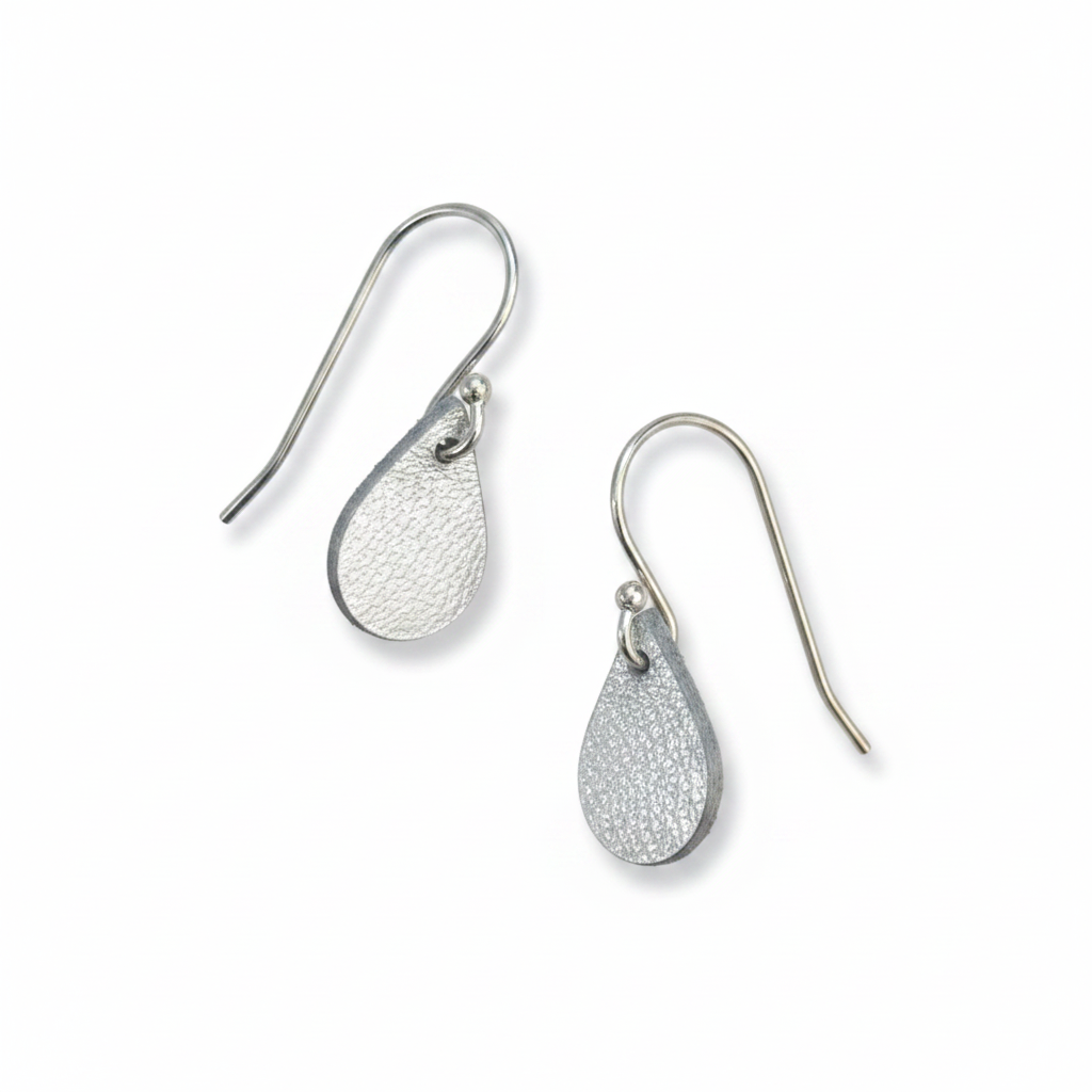 Silver Droplet Earrings