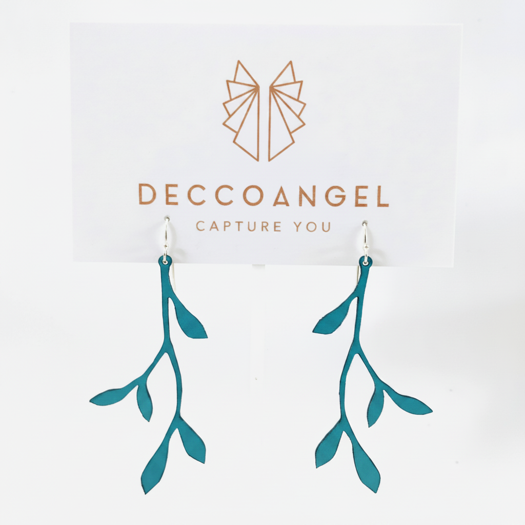 Vine Dangle Leather Earrings – Lightweight, Stylish & Nature-Inspired