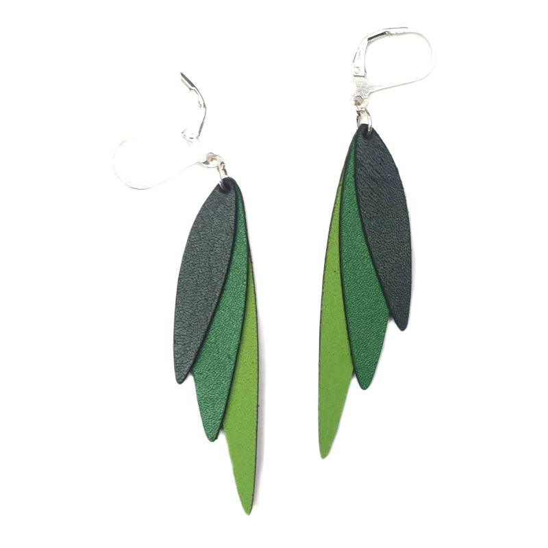Swallow bird inspired Leather Earrings | Lightweight dangle Earrings Australia
